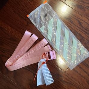 Pink Off-White belt